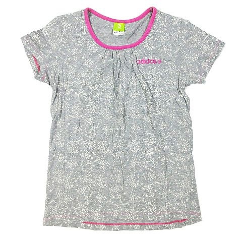 アディダス Adidas Neo Label 星柄 プリント Tシャツ カットソー トップス 半袖 コットン サイズm グレー ピンク 18 A5 レディース 095 ベクトルパーク