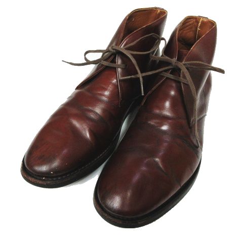 ユナイテッドアローズ United Arrows ビブラムソール レザー チャッカブーツ シューズ 茶色 ブラウン サイズ8 H6 メンズ 095 ベクトルパーク