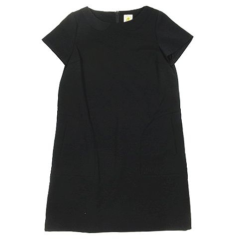 レイビームス Ray Beams Quality Clothes クオリティクローゼス ワンピース チュニック カットソー 半袖 膝丈 ハーフ 6326 13 1690 黒 ブラック 8 A6 レディース 095 ベクトルパーク