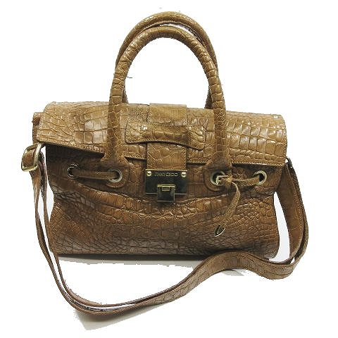ジミーチュウ Jimmy Choo ロザリー クロコ型押し レザー 2way ハンドバッグ ショルダーバッグ ベージュブラウン レディース 095 ベクトルパーク ジミーチュウ Jimmy Choo ロザリー クロコ型押し レザー 2way ハンドバッグ ショルダーバッグ ベージュブラウン レディース 095 ベクトルパーク