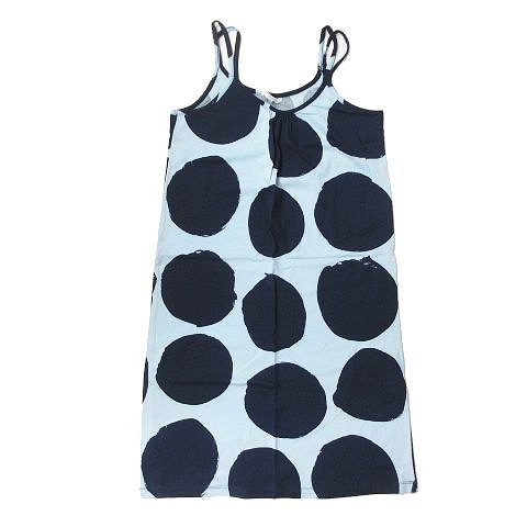 マリメッコ Marimekko 水玉 ドット柄 キャミソール ワンピース ノースリーブ 青 ブルー サイズxs レディース 095 ベクトルパーク