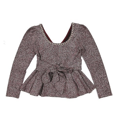 ワンウェイ One Way パール装飾 ワイドネック ニット カットソー 長袖 ペプラム ショート サイズf 赤 レッド系 レディース 19 095 ベクトルパーク