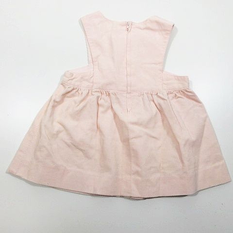 セリーヌ Celine 子供服 女の子 キッズ 馬車ロゴ コーデュロイ ドレス ワンピース ノースリーブ ピンク サイズ80 A11 キッズ 095 ベクトルパーク