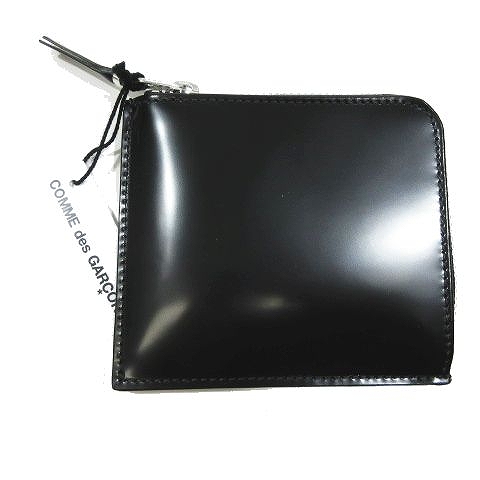 未使用品 ウォレット コム デ ギャルソン Wallet Comme Des Garcons 財布 L字ファスナーコインケース 小銭入れ Sa3100im Millor Inside Silver ブラック シルバー メンズ レディース メンズ レディース 095 ベクトルパーク