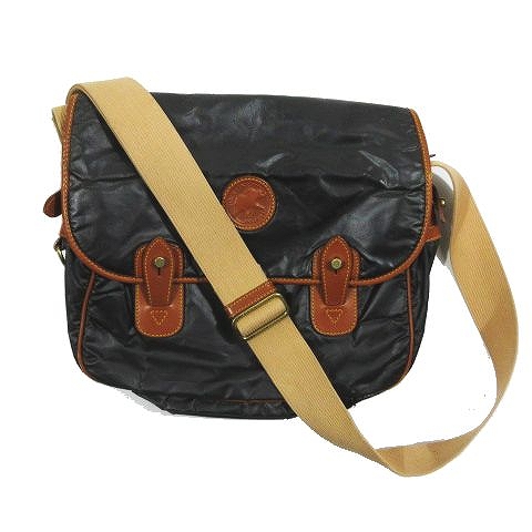 素晴らしい価格 ハンティングワールド メンズ 2 メンズ ブラウン ネイビー レザー バチュークロス ショルダーバッグ メッセンジャー World Hunting メンズバッグ