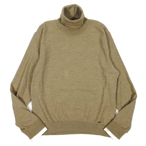 ディースクエアード Dsquared2 レイヤード タートルネック ニット セーター 長袖 シャツ袖 カフス サイズm ベージュ A02 メンズ 095 ベクトルパーク