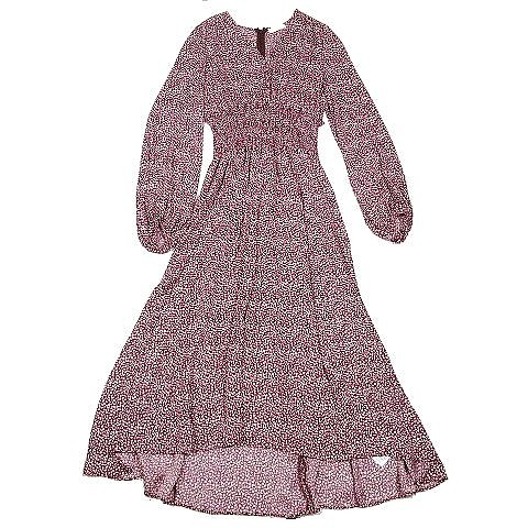 フレイアイディー Fray I D 花柄 ヴィンテージプリント ワンピース カットソー 長袖 マキシ丈 Fwf サイズ0 赤 レッド レディース 36 095 ベクトルパーク