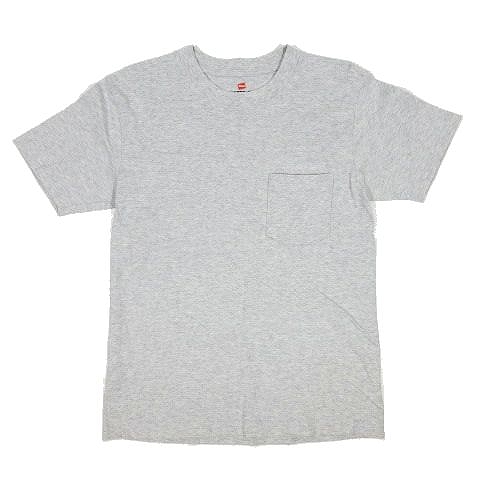 ヘインズ Hanes Beefy T ポケット Tシャツ カットソー クルーネック 半袖 トップス H5190 サイズs グレー メンズ レディース 095 ベクトルパーク