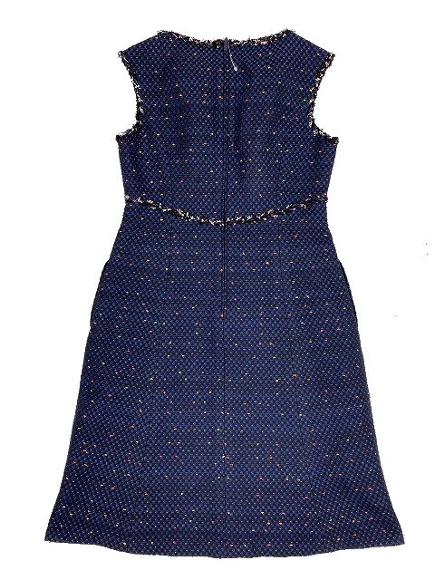 美品✴︎プラダ ワンピース ツイード ノースリーブ ひざ丈 美品✴︎プラダ ワンピース ツイード ノースリーブ ひざ丈
