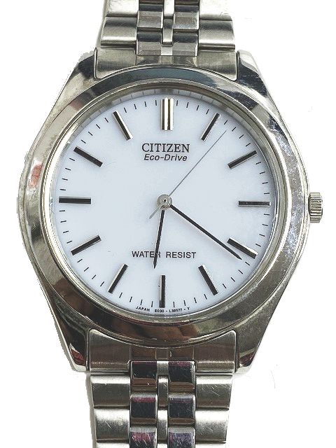 シチズン Citizen Ecodrive エコドライブ ソーラー 腕時計 メンズウォッチ シルバー 文字盤白 E030 L646 A6 095 ベクトルパーク