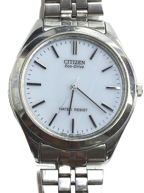 シチズン Citizen Ecodrive エコドライブ ソーラー 腕時計 メンズウォッチ シルバー 文字盤白 E030 L646 A6 095 ベクトルパーク