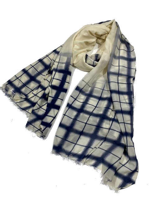 ファリエロサルティ Faliero Sarti コットン シルク混 チェック柄 大判ストール ショール インド製 ライトベージュ ブルー メンズ レディース サイズ112 185cm 095 ベクトルパーク ファリエロサルティ Faliero Sarti コットン シルク混 チェック柄 大判ストール ショール インド製 ライトベージュ ブルー メンズ レディース サイズ112 185cm 095 ベクトルパーク