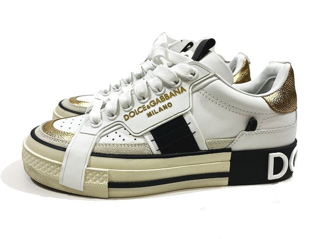 22ss ドルチェ ガッバーナ ドルガバ Dolce Gabbana 2zero Custom Leather Sneaker Ck1863 Ao222 カスタムレザー スニーカー シューズ 白 ホワイト サイズ36 レディース 095 ベクトルパーク