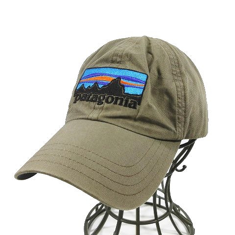 パタゴニア Patagonia ロゴ キャップ 野球帽 帽子 6パネル オーガニックコットン 263 サイズl ベージュ メンズ 095 ベクトルパーク