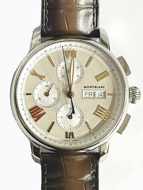 美品 モンブラン MONT BLANC スター レガシー クロノグラフ デイデイト 
