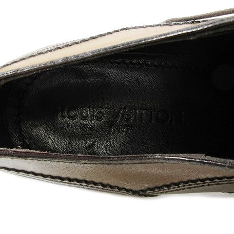 ルイヴィトン LOUIS VUITTON レースアップ ビジネスシューズ ウィングチップ レザー 本革 7.5 ブラウン/3▲B4 メンズ