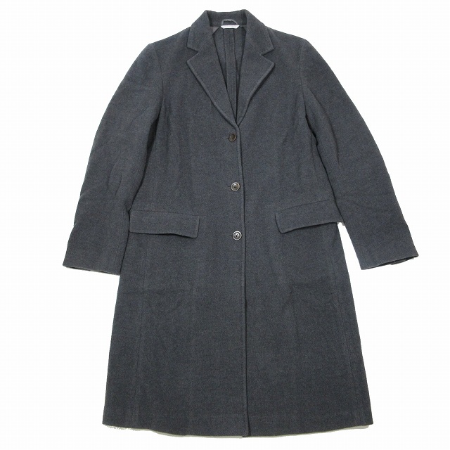 マックスマーラ MAX MARA 白タグ チェスターコート カシミヤ混 ロング 