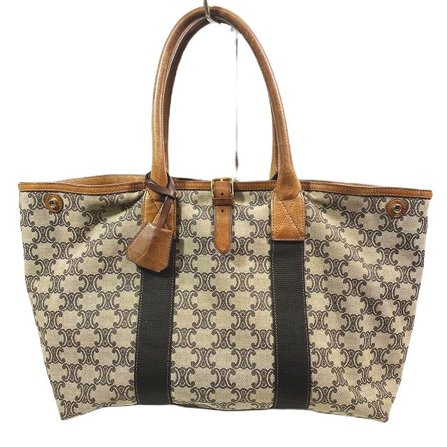 セリーヌ CELINE ヴィンテージ トリオンフ キャンバス×レザー トート  