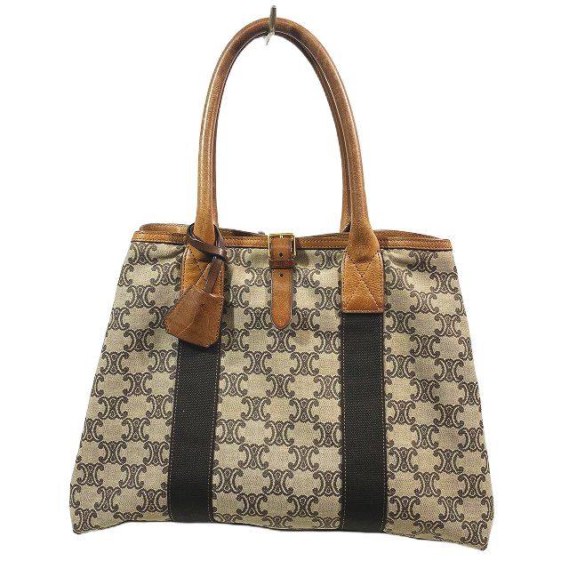 セリーヌ CELINE ヴィンテージ トリオンフ キャンバス×レザー トート  