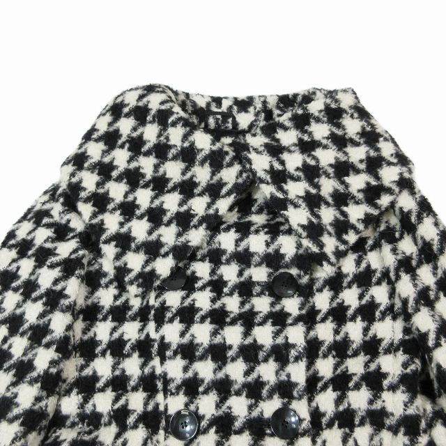 マックスマーラ MAX MARA 白タグ 高級ライン 千鳥格子 ウール ロング 