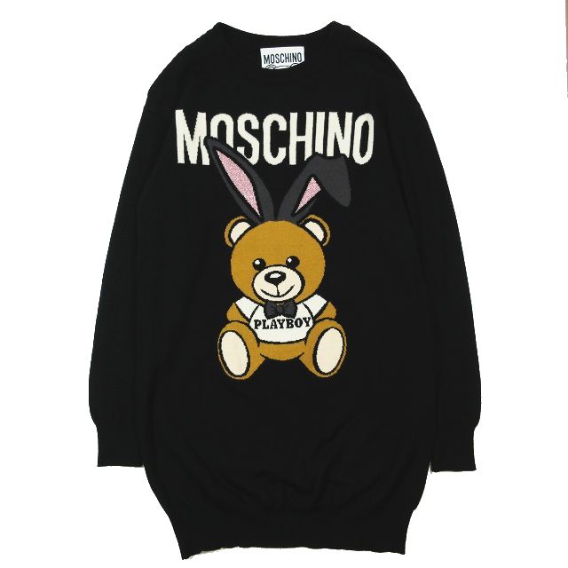 18SS モスキーノ MOSCHINO ×PLAY BOY プレイボーイ コラボ ニット 
