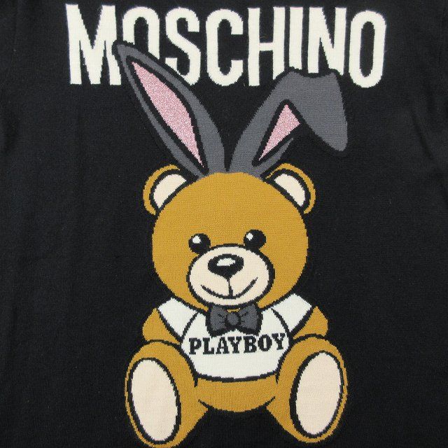 18SS モスキーノ MOSCHINO ×PLAY BOY プレイボーイ コラボ ニット 