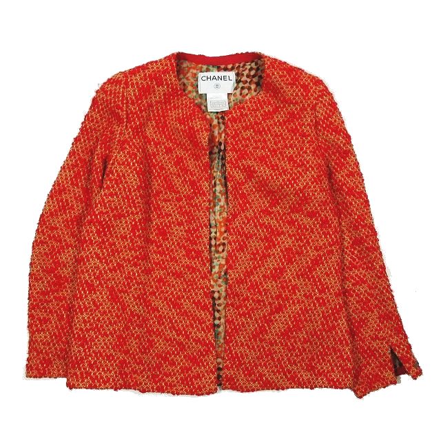 シャネル CHANEL 99A ツイード アンサンブル ジャケット インナー 