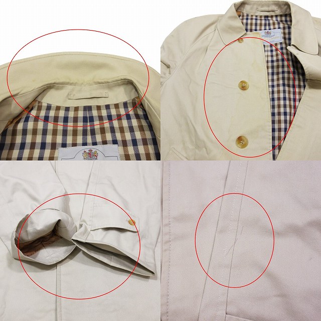 アクアスキュータム AQUASCUTUM 英国製 ステンカラーコート