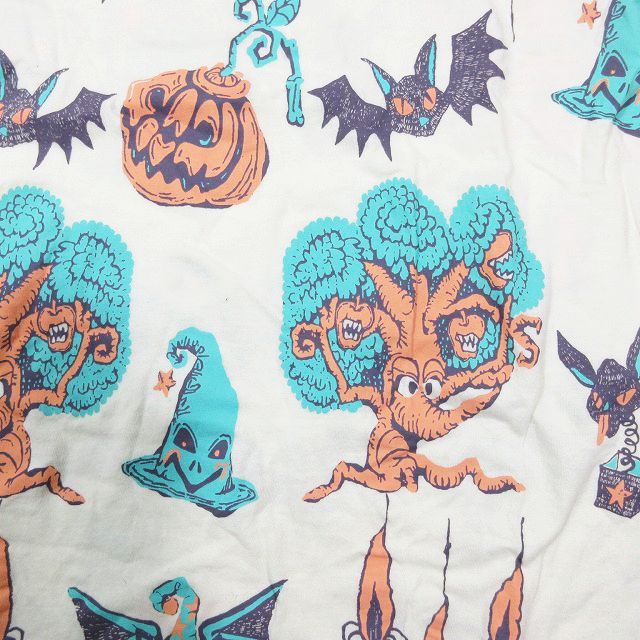 マルコマルカ MALKOMALKA Tシャツ カットソー ハロウィン プリント 総 