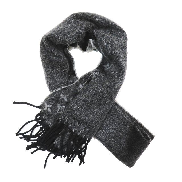 ルイヴィトン マフラー エシャルプ モノグラム グラディエント グレー×ブラック マフラー・モノグラム グラディエント S00｜ルイ・ヴィトン 公式
