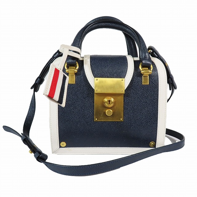 極美品 トムブラウン THOM BROWNE 2WAY ミニバッグ ショルダーバッグ 