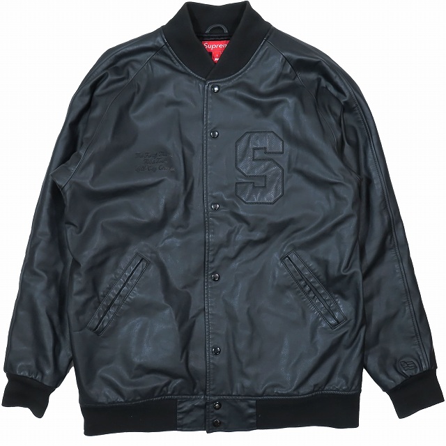 05AW シュプリーム SUPREME アーチロゴ オールレザー スタジャン 