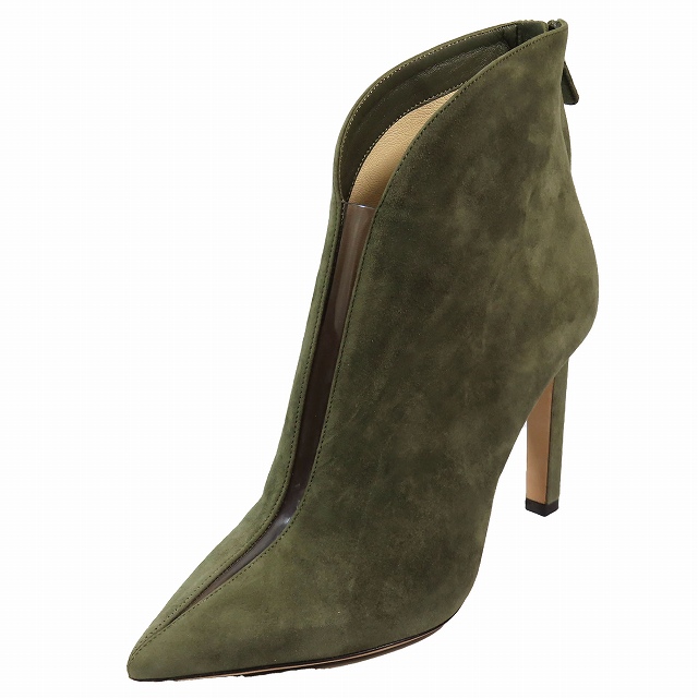 美品 19SS ジミーチュウ JIMMY CHOO スエード ショートブーツ ブーティ 
