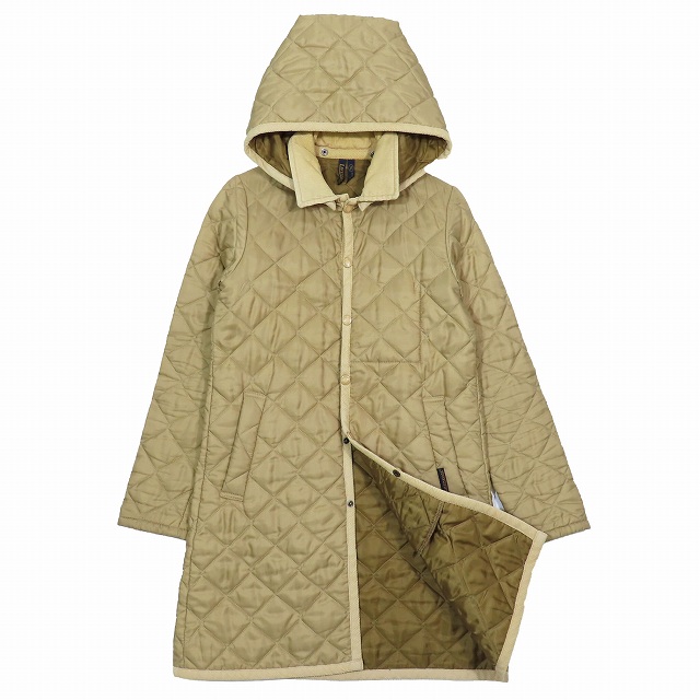 ラベンハム LAVENHAM ハルステッド フード付き ロングキルティング  