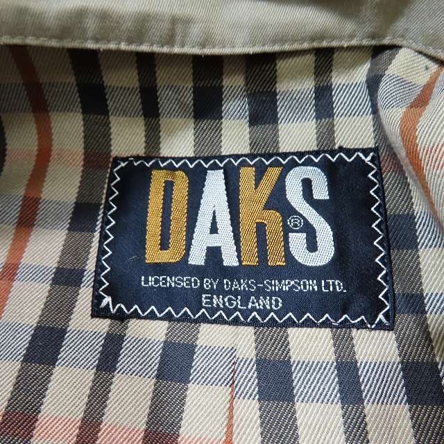 ダックス DAKS 英国製 ステンカラーコート スプリングジャケット
