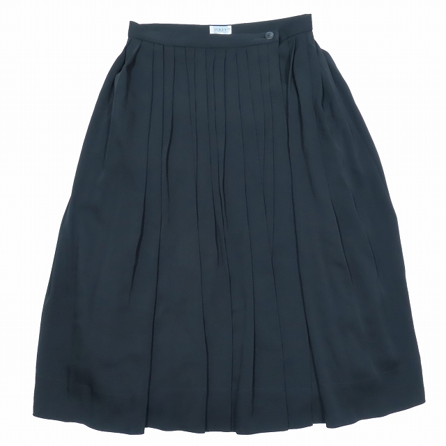 美品 フォクシー ブティック FOXEY BOUTIQUE シルク ラッププリーツ  