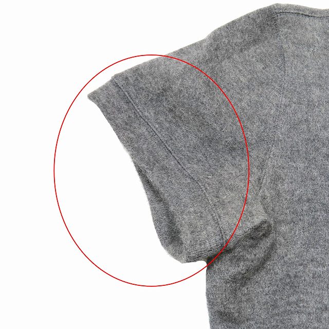 【約12万円で購入】アルマーニ　カシミヤ100%　ニット　グレー 約12万円で購入】アルマーニ カシミヤ100% ニット グレー ▽激安100円