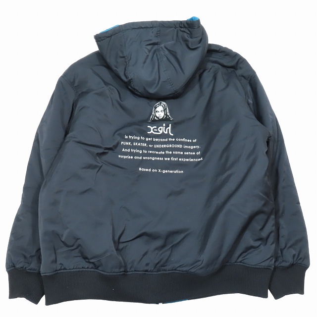 エックスガール x-girl REVERSIBLE QUILTED JACKET リバーシブル 