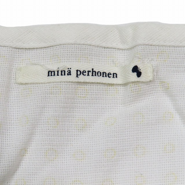 極美品 ミナペルホネン mina perhonen hole ドット柄 カーディガン 