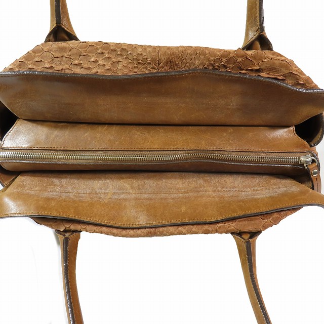 ブルネロクチネリ BRUNELLO CUCINELLI パイソン型押し レザー トート  