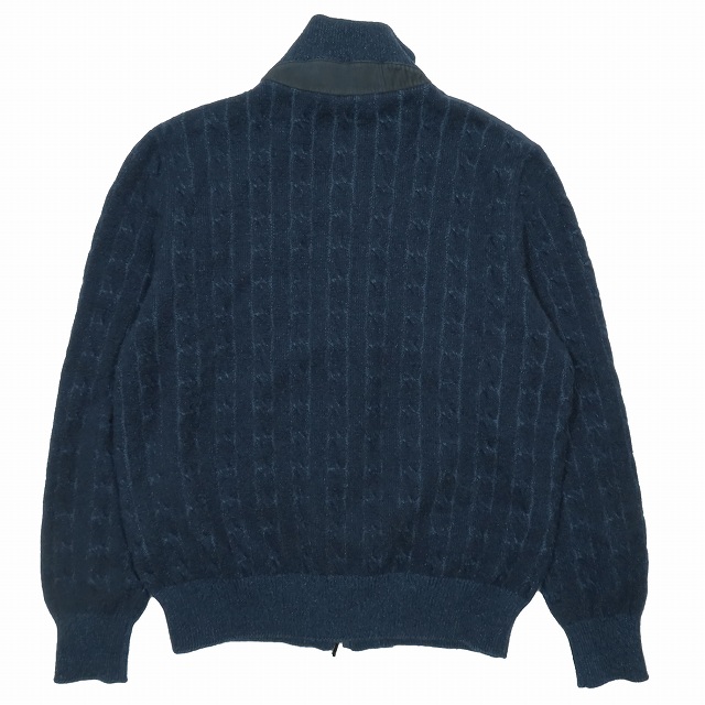 美品 ロロピアーナ Loro Piana カシミヤ100% 切替 ケーブルニット 