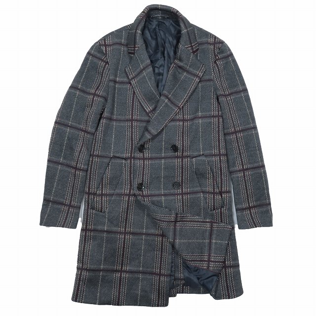 ザラマン ZARA MAN ダブルブレスト チェスターコート アウター 