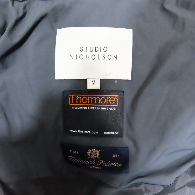 スタジオニコルソン STUDIO NICHOLSON THERMORE 中綿ブルゾン ナイロン