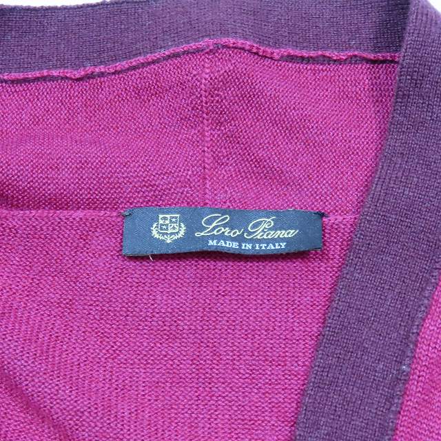 Loro Piana カシミヤ　ニットカーディガン Loro Piana カシミヤシルク ニットカーディガン 44 ロロピアーナ