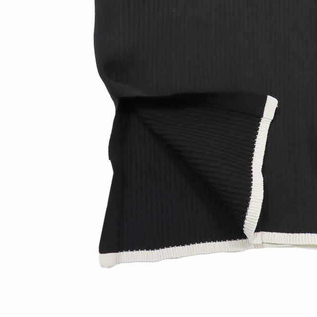極美品 23AW アウラアイラ AULA AILA FLARE SLEEVE KNIT リブニット セーター 長袖 フレアスリーブ ハイネック カットソー 0 黒 1234-09010 極美品 23AW アウラアイラ AULA AILA FLARE SLEEVE KNIT