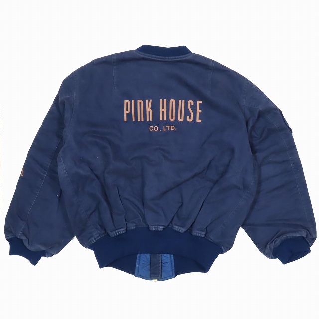 ピンクハウス PINK HOUSE ヴィンテージ ビッグロゴワッペン デニム MA 