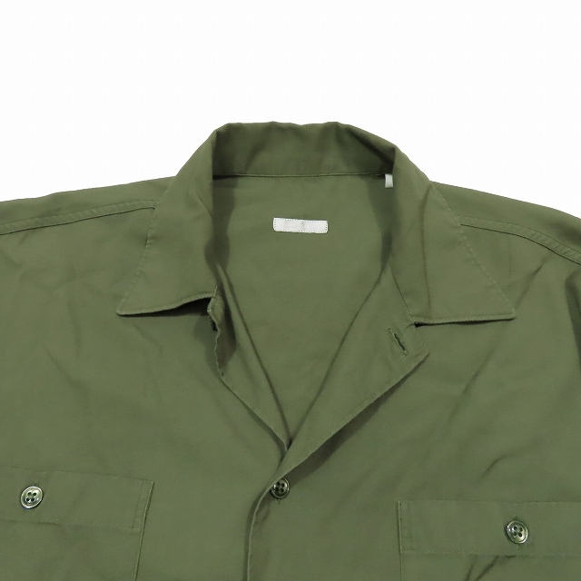 COMOLI 17aw OD オープンカラーシャツ オリーブ COMOLI OD オープンカラーシャツ オリーブ