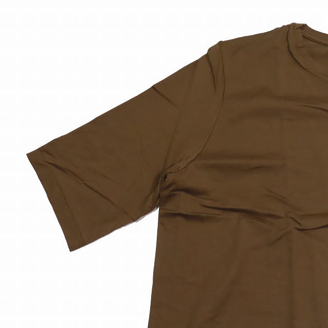 イエナ⭐︎新品未使用⭐︎2024 ATONエイトンSTANDARD TEEブラウン イエナ IENA ATON/エイトン 別注 AIR SPINNING OVER SIZE TEE T