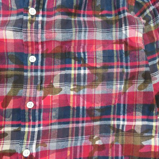 SOPH カモフラチェック フランネルシャツ ソフネット L ソフネット SOPHNET. カモフラチェック柄 シャツ ボタンダウン