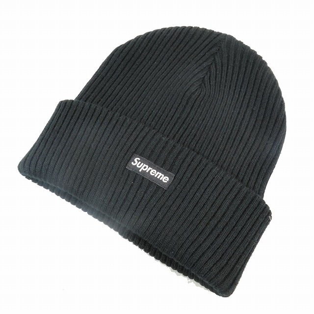 美品 シュプリーム SUPREME Overdyed Ribbed Beanie BOX LOGO リブ 